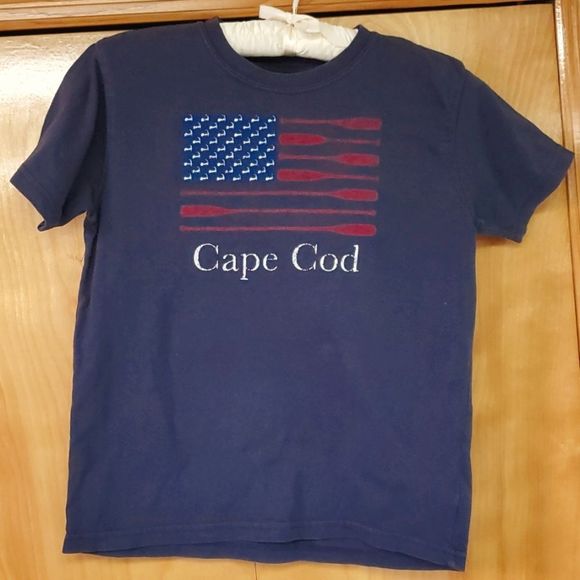 Cape Cod flag navy  tshirt small (8) - Picture 1 of 3